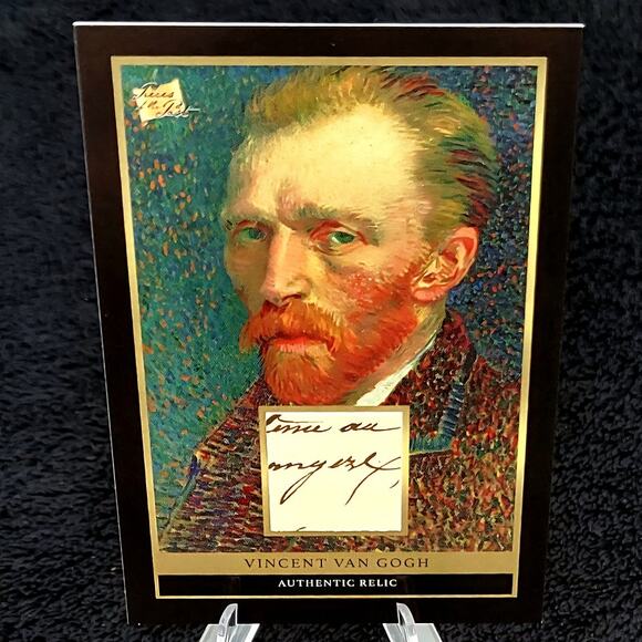 Authentic Vincent Van Gogh Handwriting Relic Piece of History Amazing Artist - Picture 1 of 4